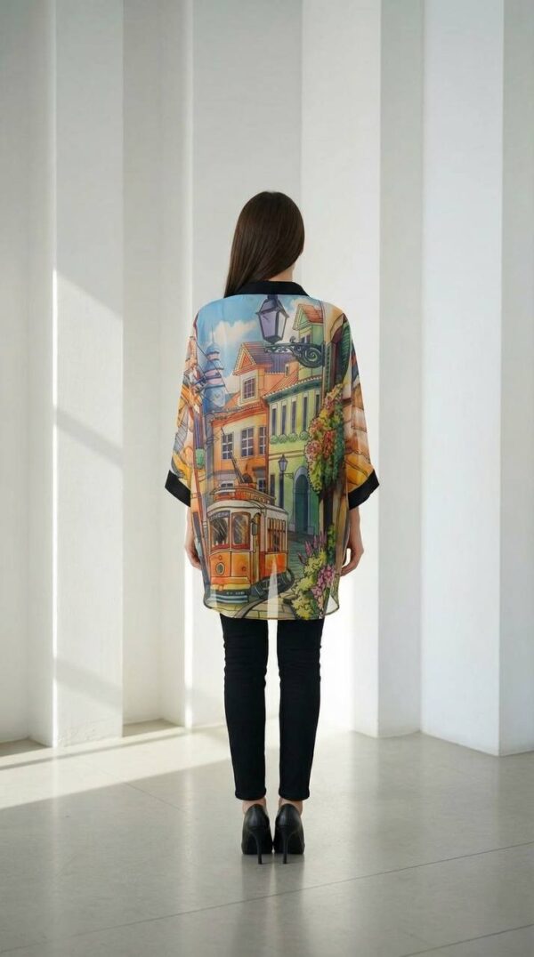Scenic Art Print Oversized Tunic