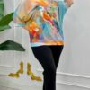 Bird Printed Blouse big size
