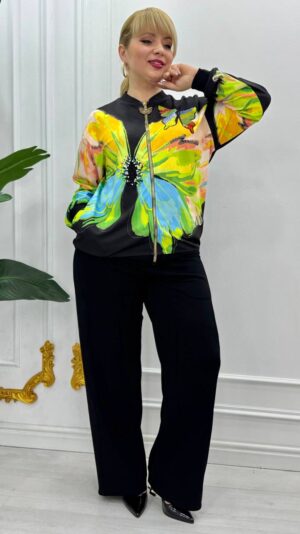 Butterfly Printed Blouse big size