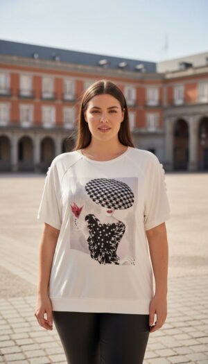 Women's Graphic Print Short Sleeve Wholesale Blouse