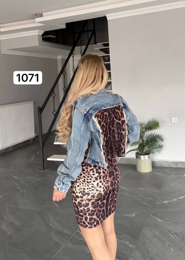 file_2292.jpg Leopard Print Mini Dress and Denim Jacket Set