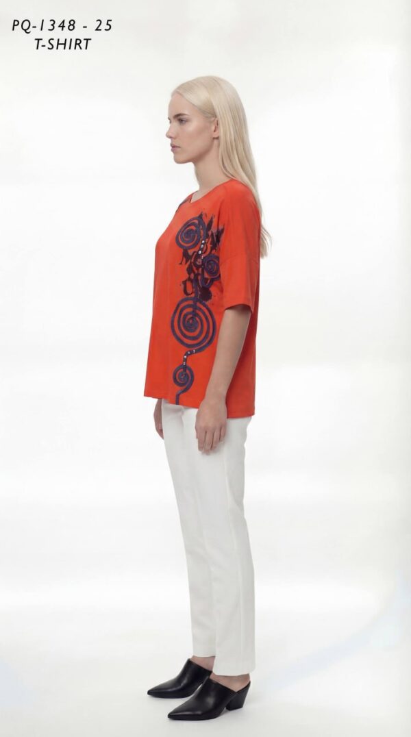 file_2360.jpg Women's Embellished Graphic Relaxed Fit Blouse