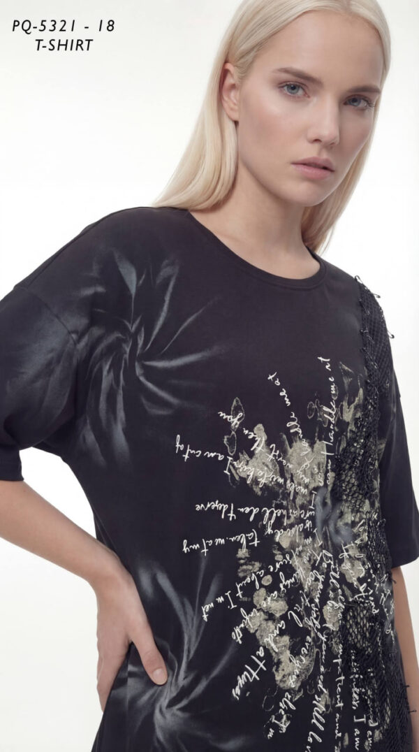 file_2389.jpg Premium Graphic Oversized T-Shirt with Mesh Detail
