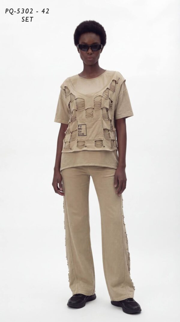 file_2452.jpg Women's Distressed Acid Wash Two-Piece Streetwear Set