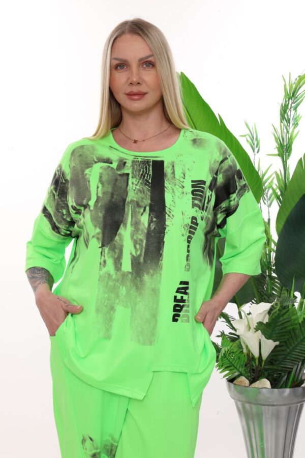 Urban Graphic Print Two-Piece Lounge Set