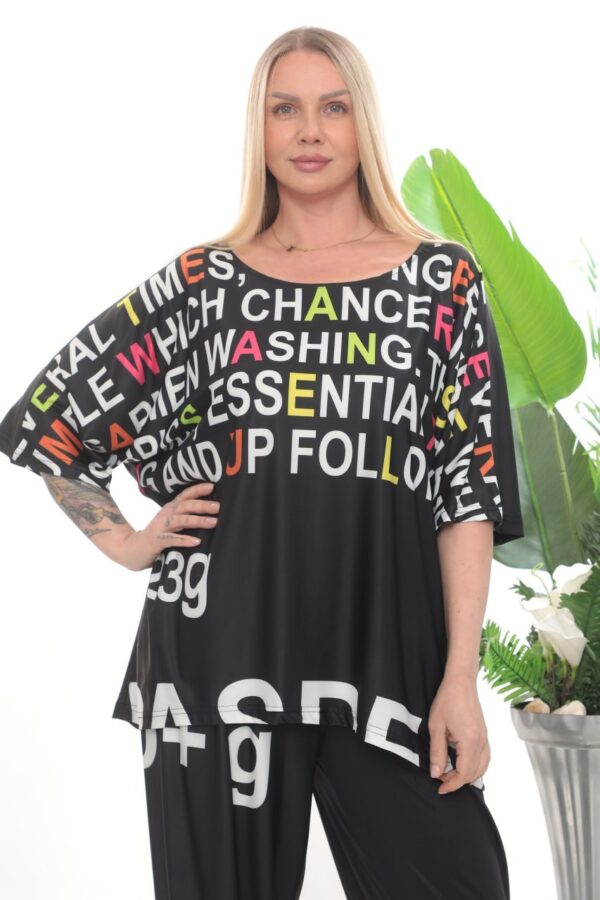 file_2763.jpg Wholesale Colorful Typography Print Two-Piece Set