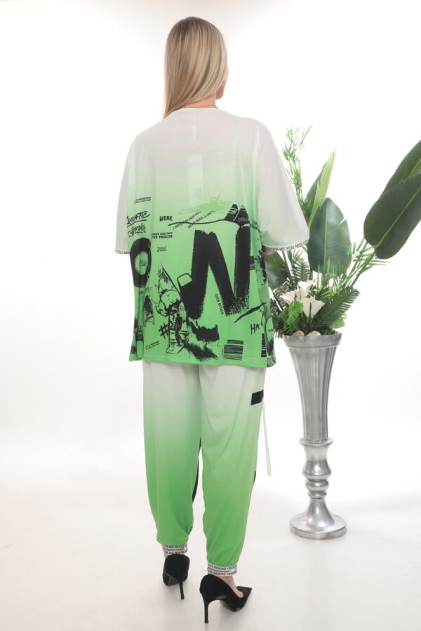 Wholesale Newspaper Print Tunic and Palazzo Pant Set