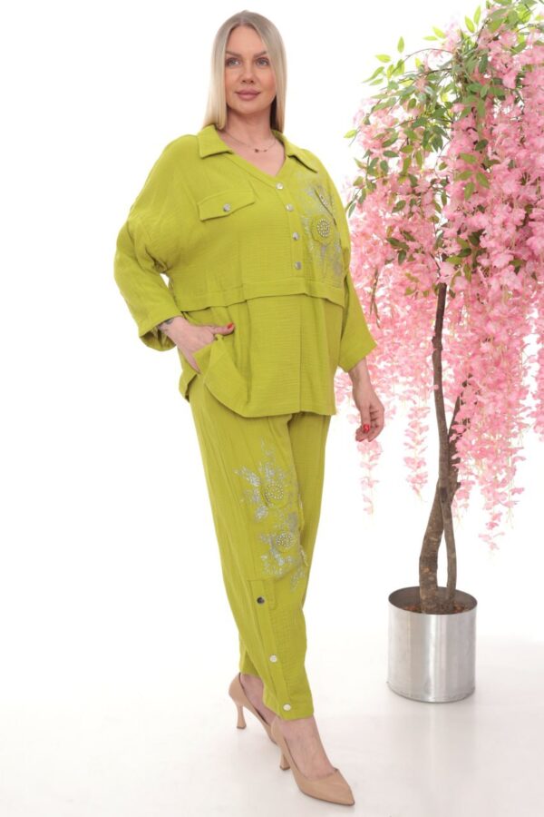 Artisanal Floral Embellished Co-ord Set