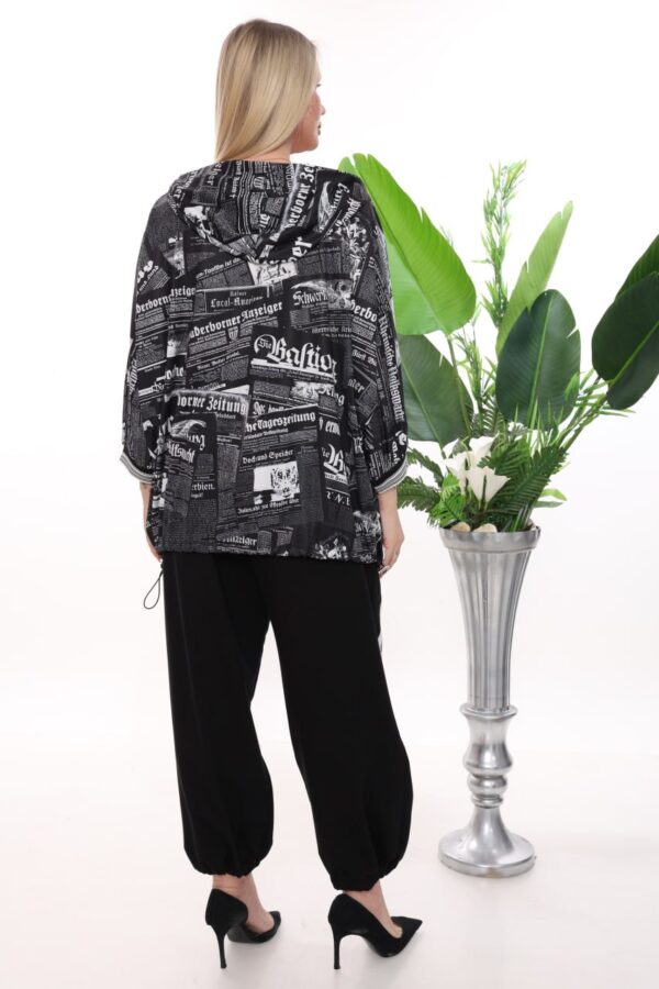 Urban Newspaper Print Loungewear Set