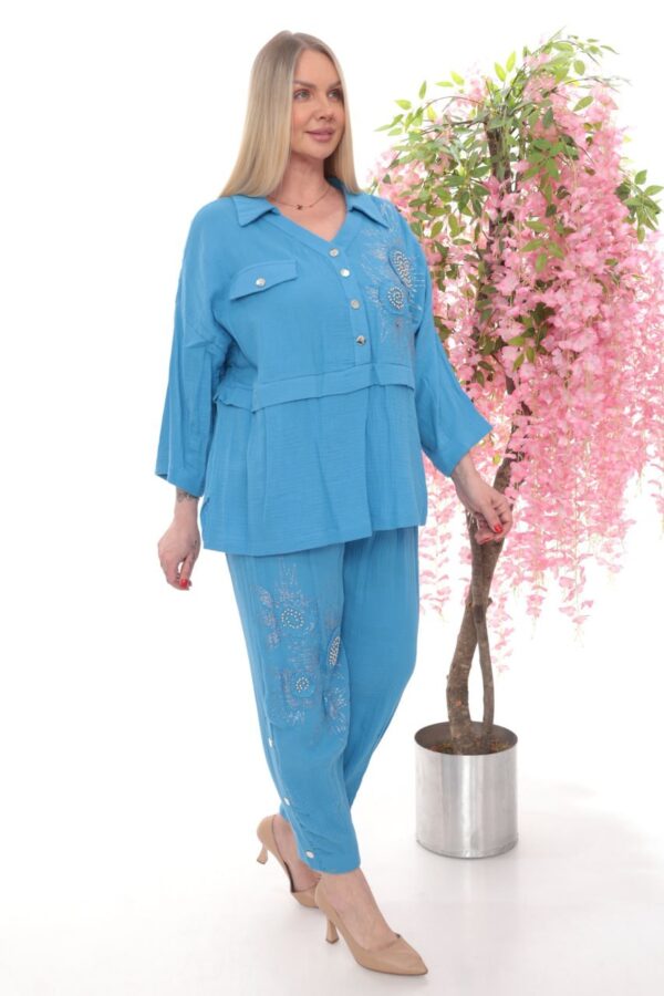 Artisanal Floral Embellished Co-ord Set