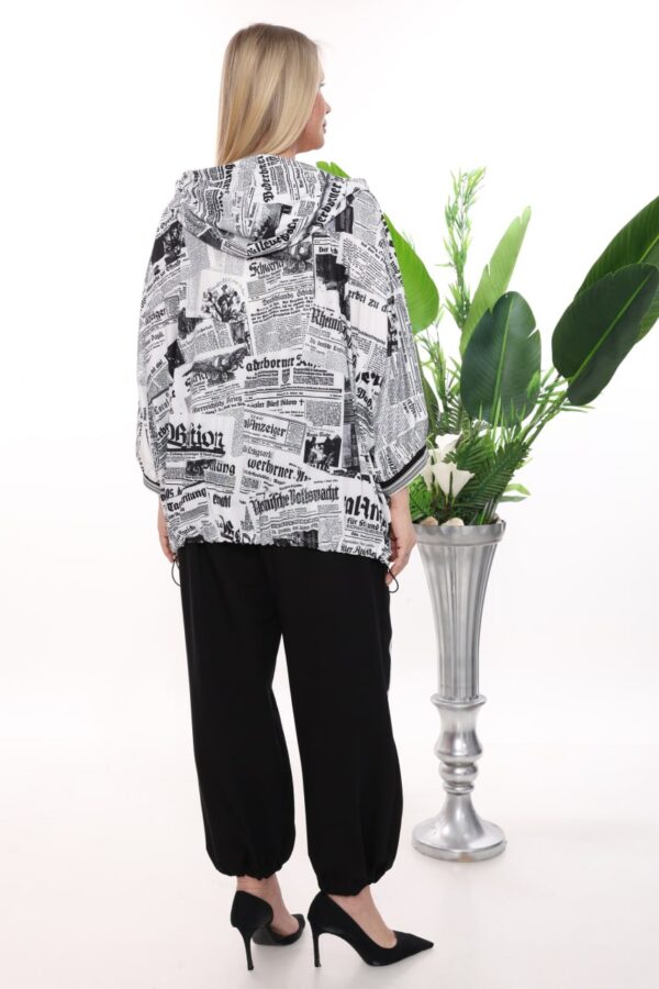 Urban Newspaper Print Loungewear Set