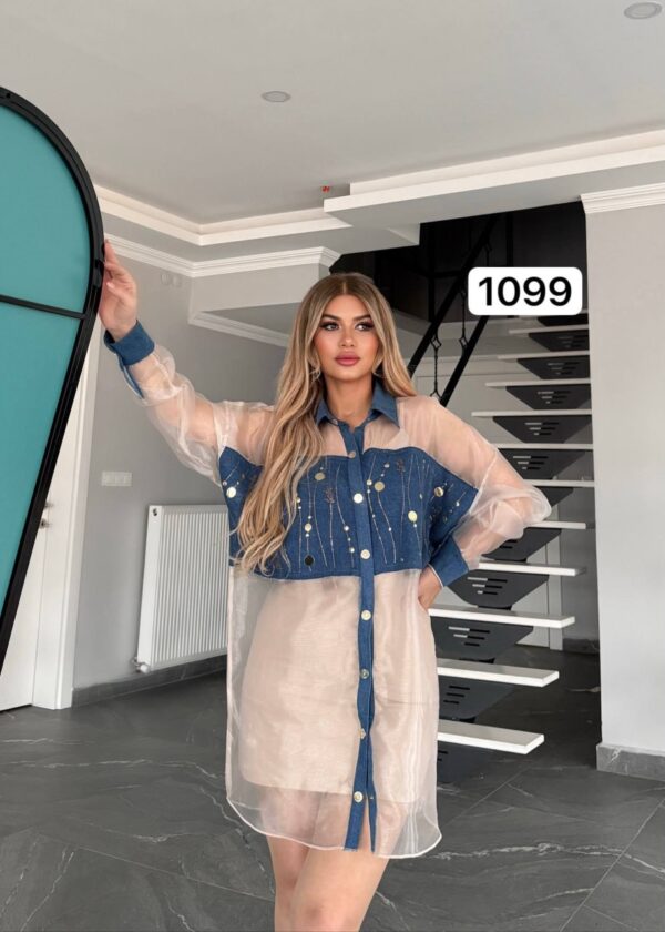 file_2864.jpg Two-Piece Mini Dress and Sheer Denim Jacket Set