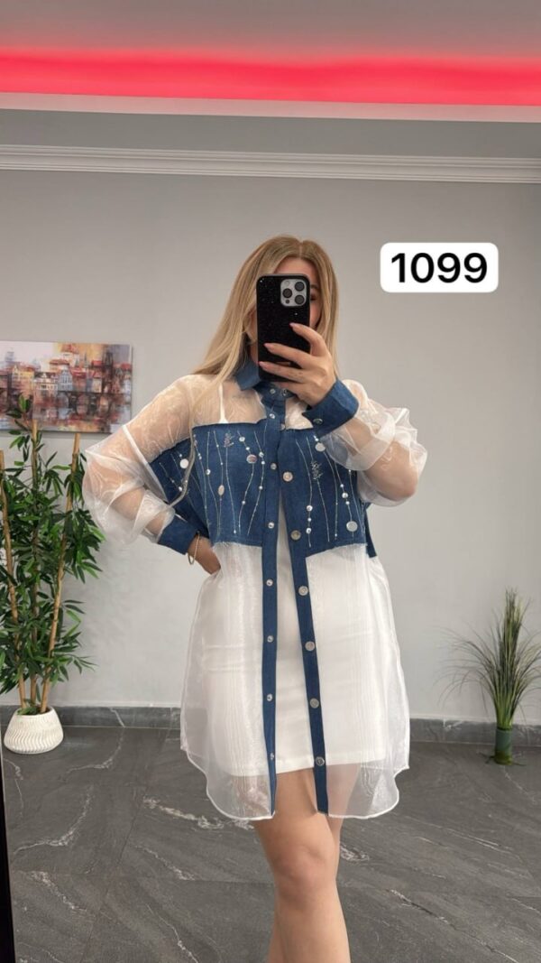 file_2886.jpg Two-Piece Mini Dress and Sheer Denim Jacket Set