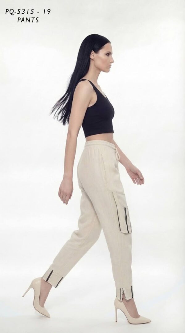 Striped Accent Drawstring Trousers