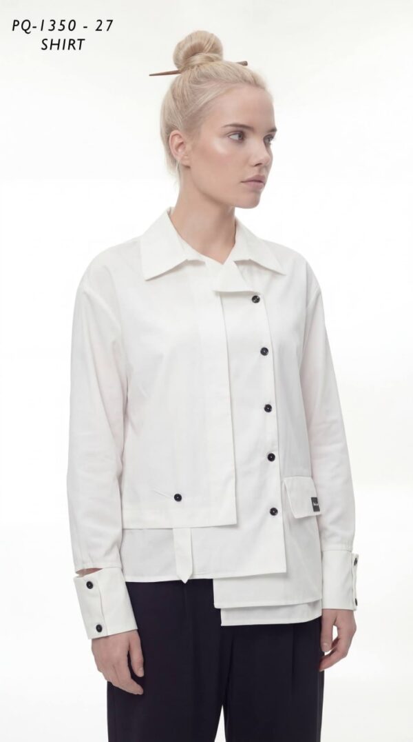 Asymmetrical Deconstructed Black Shirt