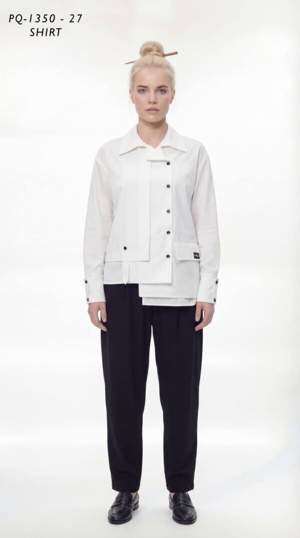 Asymmetrical Deconstructed Black Shirt