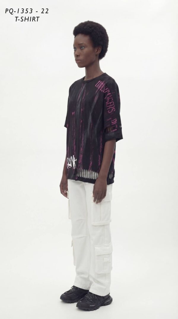 Punk Rock Distressed Graffiti T-Shirt