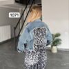 1071TATU Leopard Dress and Denim Jacket