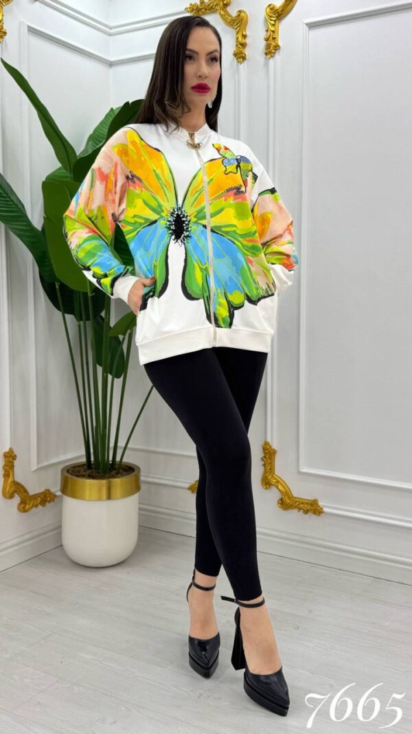 7665LABELLA Big size Pattern Blouse