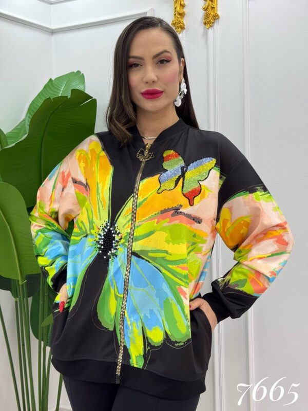 7665LABELLA Big size Pattern Blouse