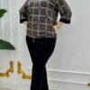 7721LABELLA Big size Pattern Blouse