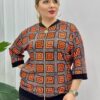 7721LABELLA Big size Pattern Blouse