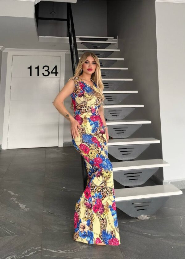 1134TATU Pattern Dress Small size