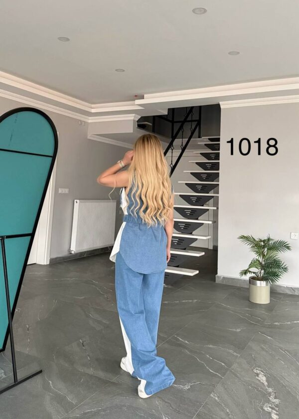 1018TATU Top and down Denim Cotton Small size