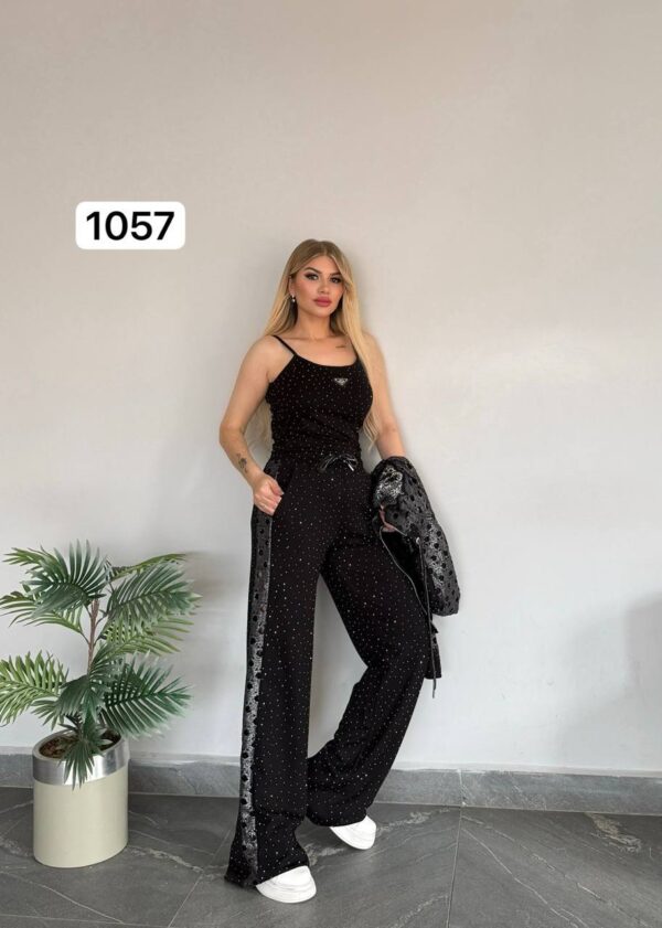 1057TATU Top And Down With Tshirt Cotton 3 pieces