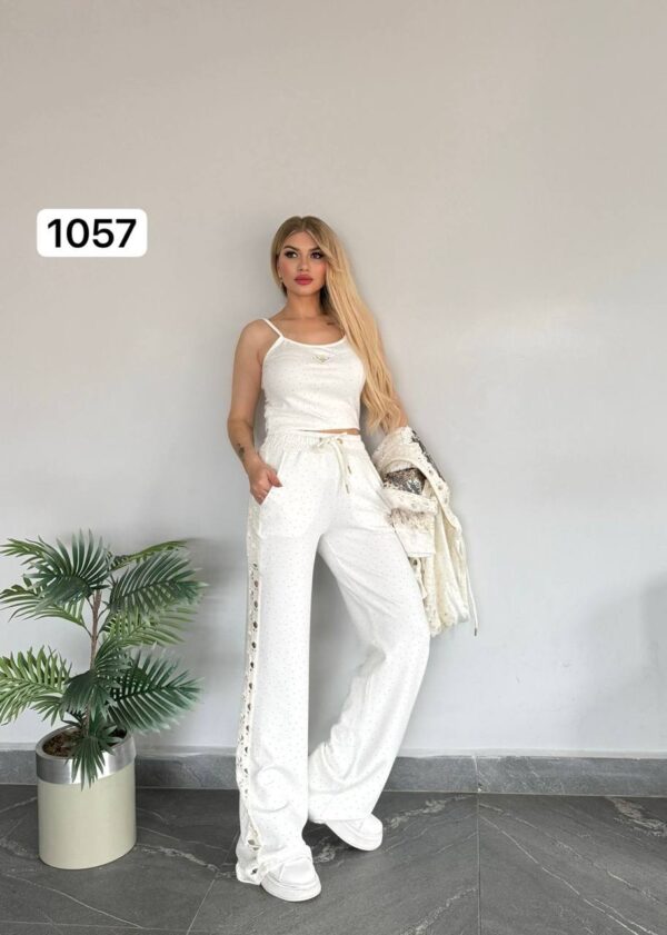 1057TATU Top And Down With Tshirt Cotton 3 pieces