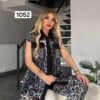 1052TATU Top and down With Vest 3Pieces