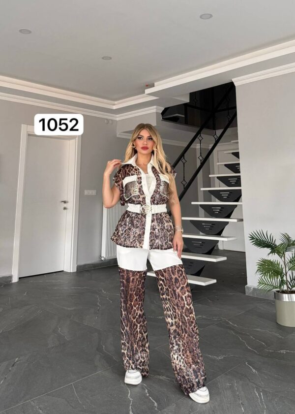 1052TATU Top and down With Vest 3Pieces