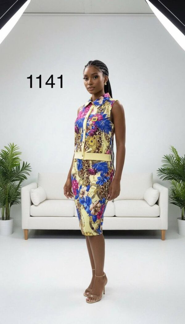 Top and Skirt Printed Two-Pieces 1141