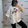 Flower Printed Cotton Tshirt