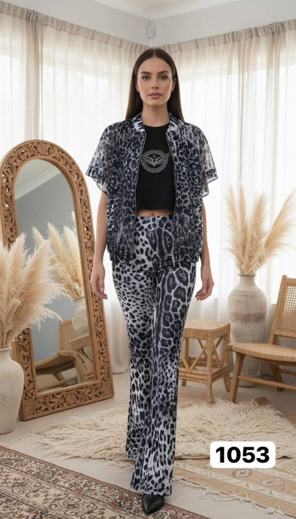 file_1090.jpg Leopard Print Three-Piece Women's T-Shirt and Pants Set