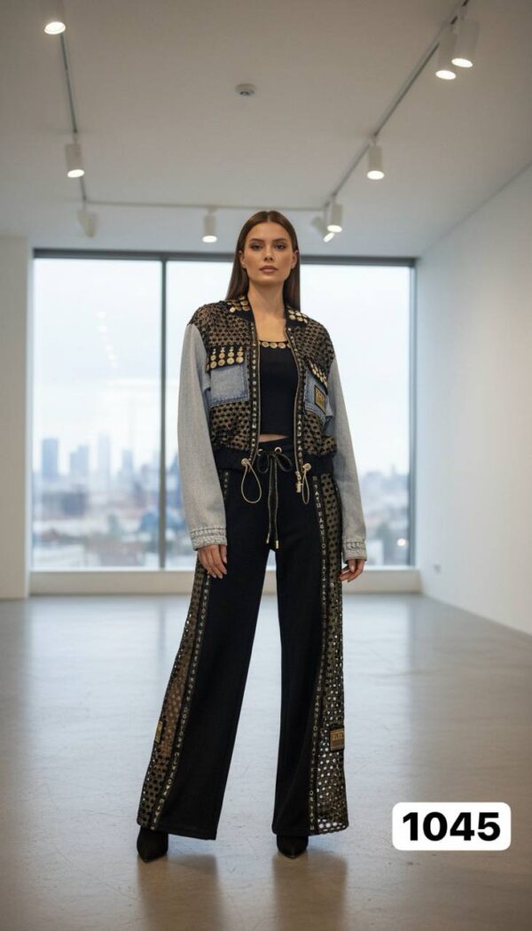 Premium Embellished 3-Piece Women's Streetwear Set