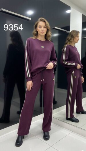 file_1310-1.jpg Women's Ribbed Knit Two-Piece Lounge Set