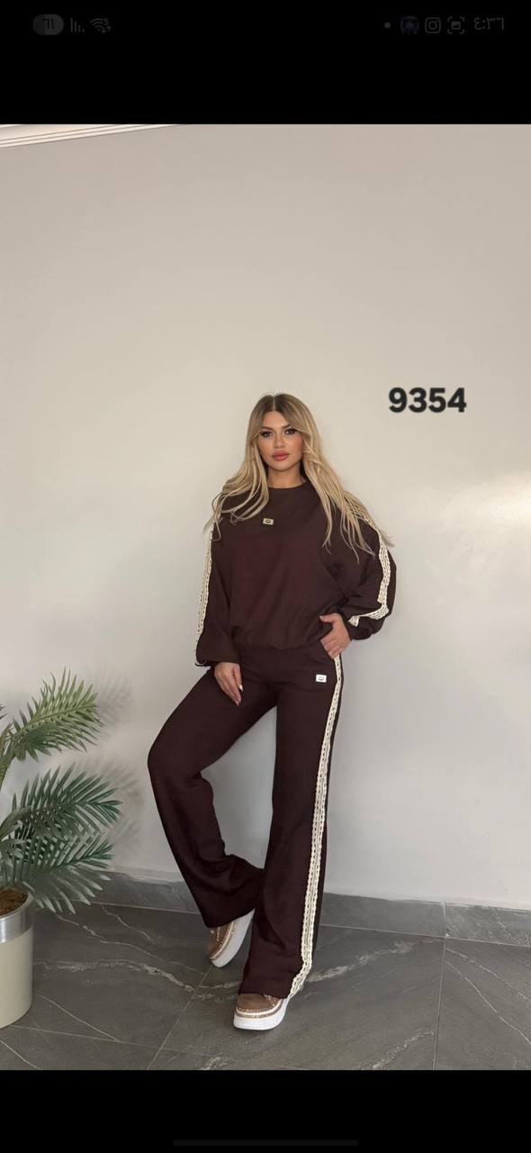 file_1313.jpg Women's Ribbed Knit Two-Piece Lounge Set