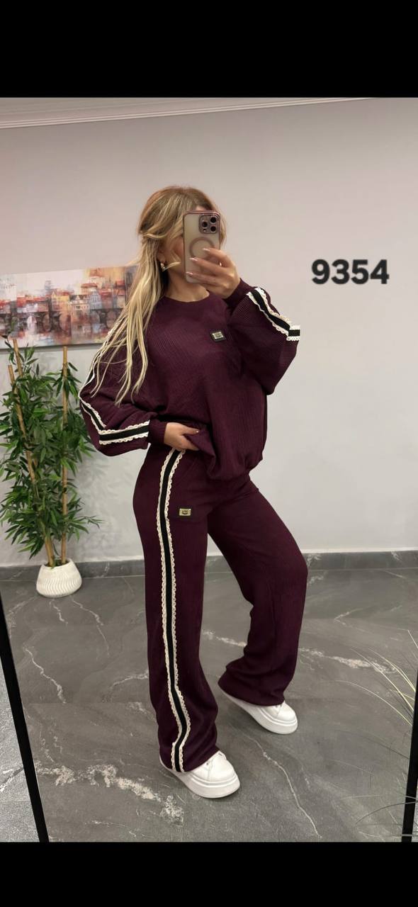 file_1314.jpg Women's Ribbed Knit Two-Piece Lounge Set