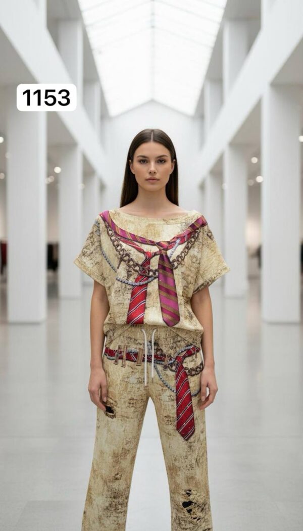 file_1331.jpg Women's Acid Wash Graphic Print Two-Piece Set