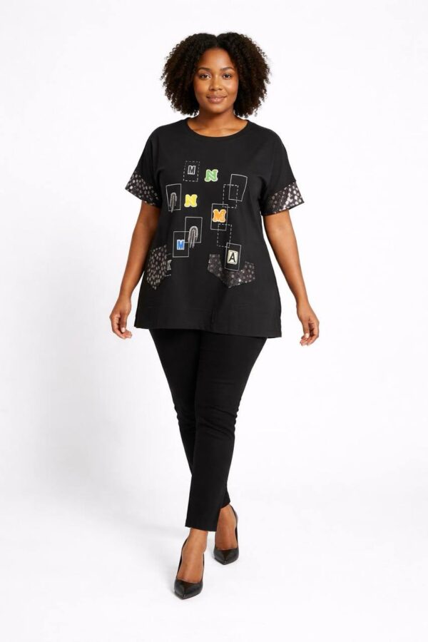 Elegant Green Graphic Print Women's Short Sleeve Blouse