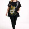 Women's Abstract Floral Print Relaxed Fit Blouse
