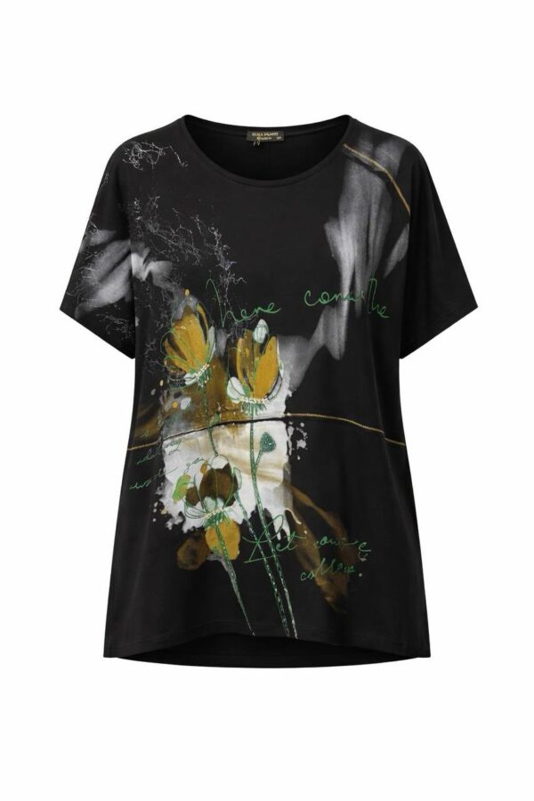Women's Abstract Floral Print Relaxed Fit Blouse