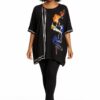 file_1446.jpg Women's Artistic Print Oversized Short Sleeve Blouse