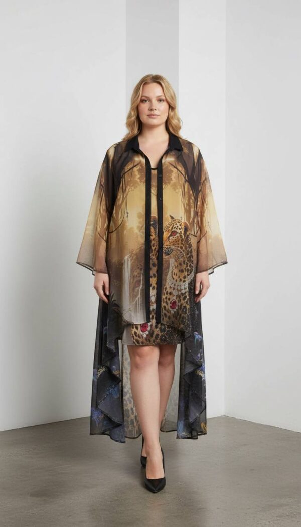 file_1519.jpg Leopard Print Dress and Kimono Two-Piece Set