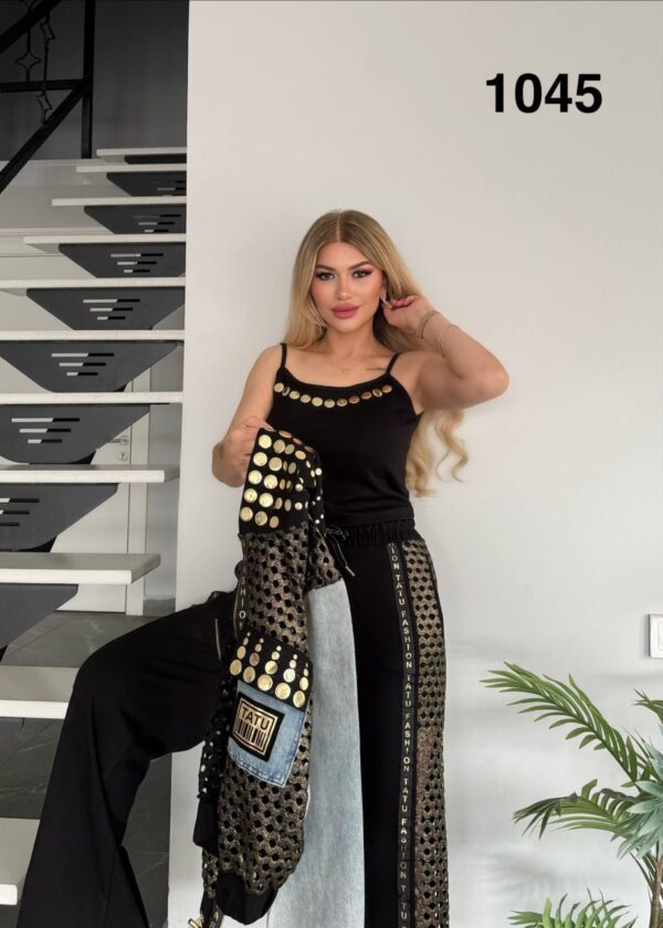 Premium Embellished 3-Piece Women's Streetwear Set