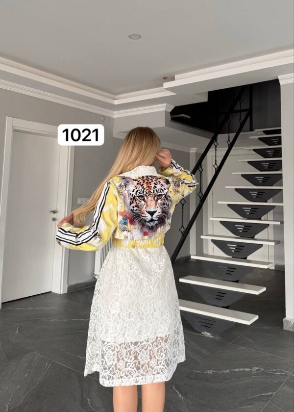 Elegant Lace Long Jacket and Mini Dress Set