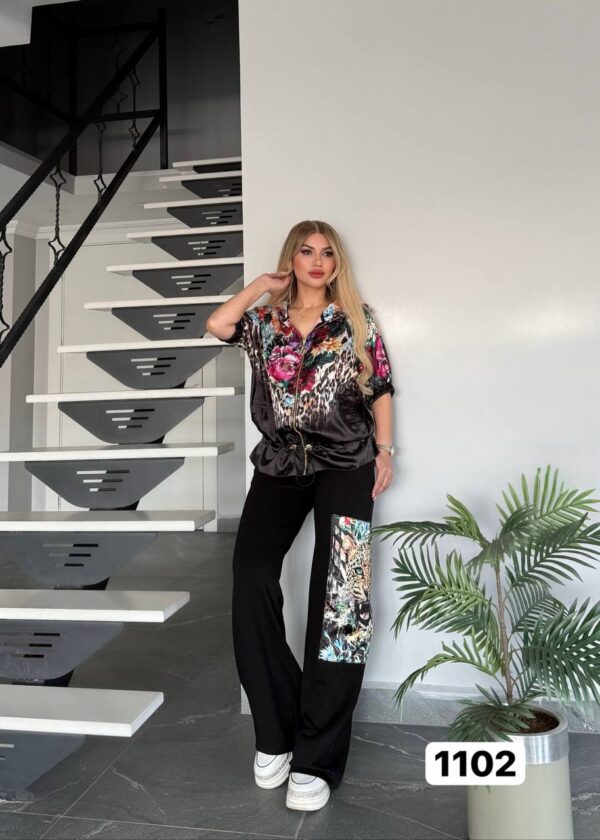 file_1694.jpg Vibrant Floral Leopard Print Two-Piece Coordinates