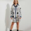file_1930.jpg Graphic Print Mini Shirt Dress with Denim Accents