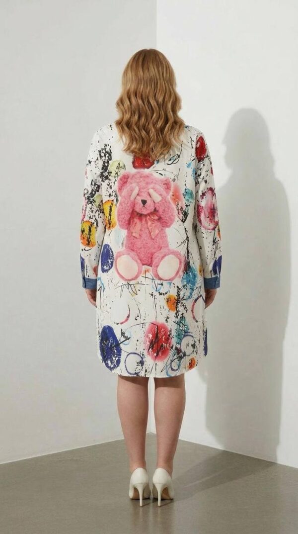 file_1936.jpg Graphic Print Shirt Dress with Denim Accents